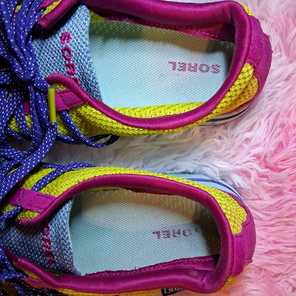 Sorel ' Yellow and Pink Sneakers - Picture 3 of 10